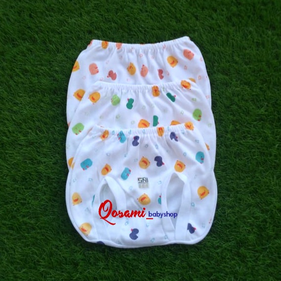 SHANKUSEN 3 pcs Celana Pop Bayi Newborn Motif SNI