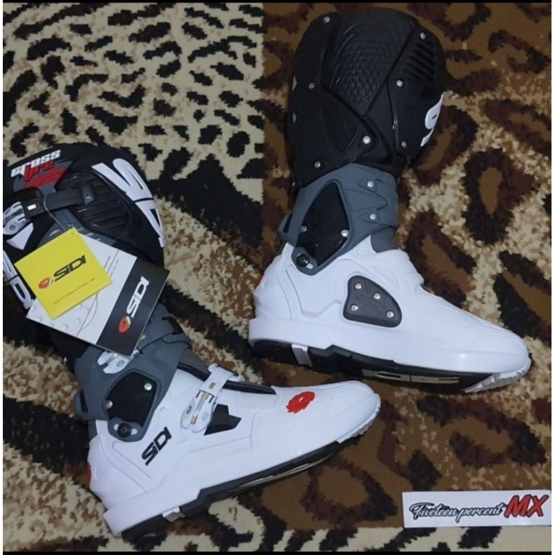 Sepatu SIDI CROSSFIRE 3 SRS MX BOOTS White grey black