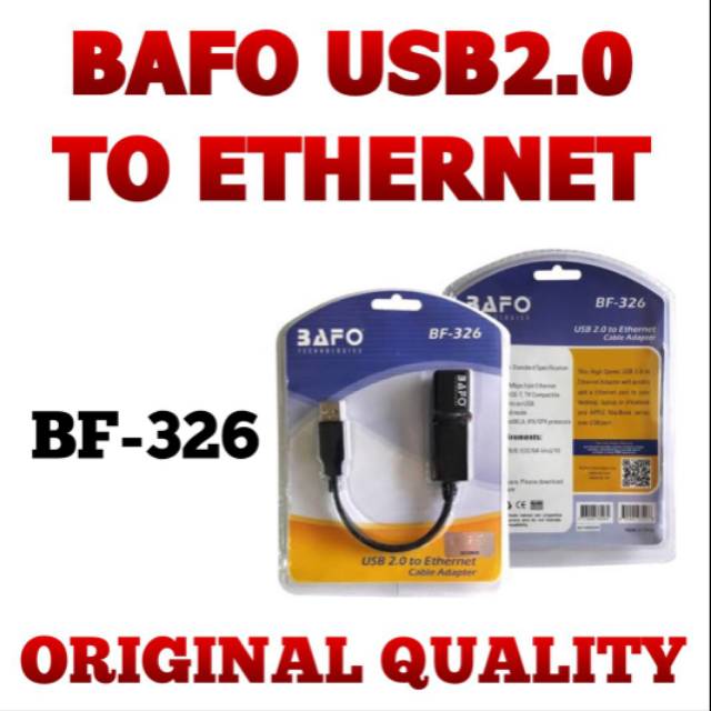 BAFO USB TO ETHERNET LAN CAT 5 / 5E USB 2.0 BF-326 ORIGINAL