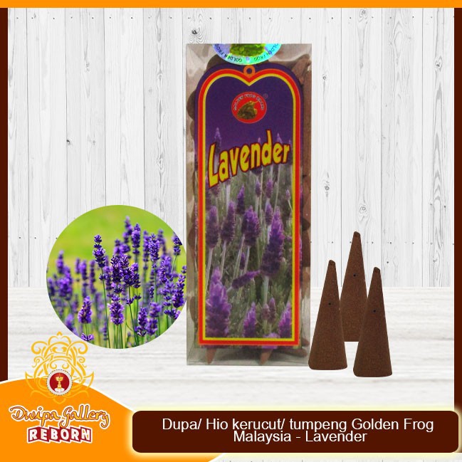 Dupa/ Hio kerucut/ tumpeng Golden Frog Malaysia - Lavender