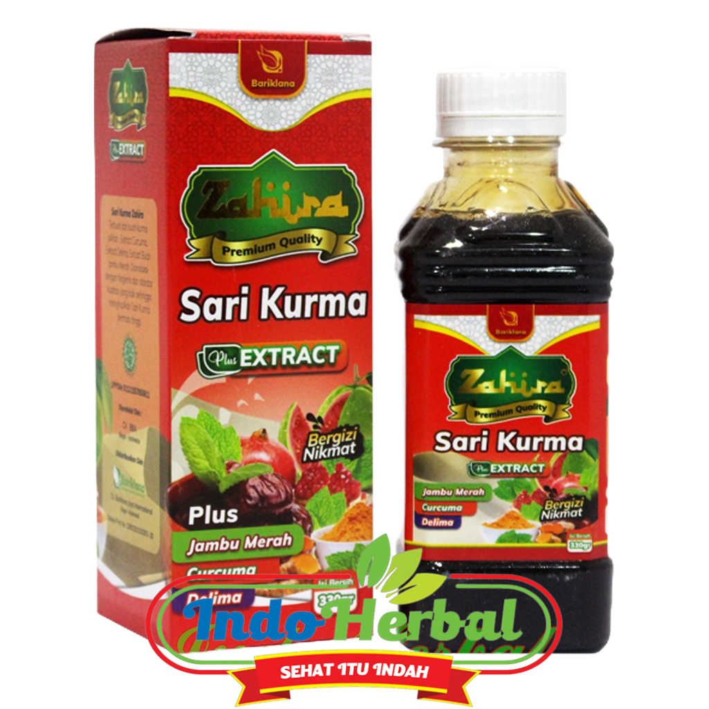 Sari Kurma Zahira Bariklana 330 gr | Plus Extract Jambu Merah , Curcuma , Delima