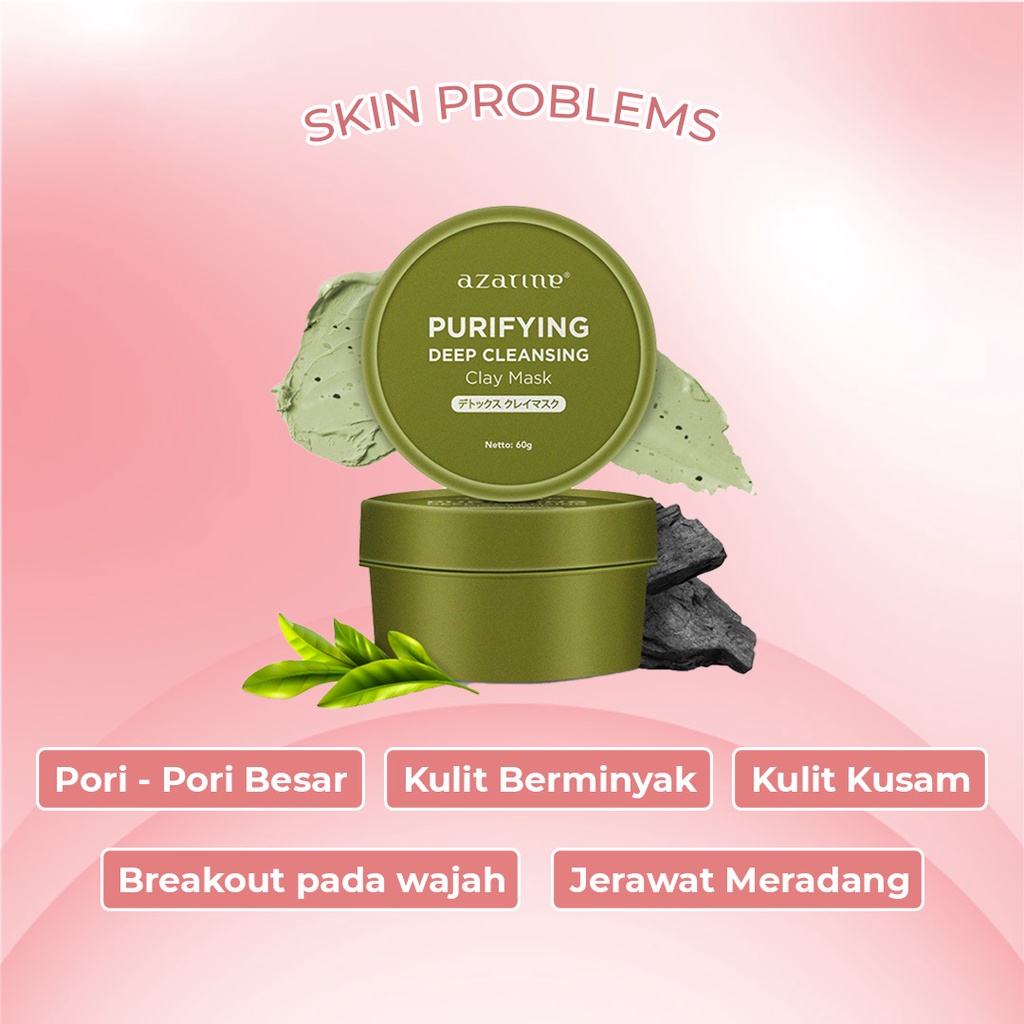 [ SKINHOUSEID ] AZARINE PURIFYING DEEP CLEANSING CLAY MASK 60G