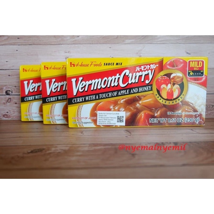 

House Vermont Curry Mild-Bumbu Curry Jepang 230Gr - Mild