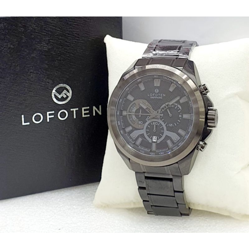 JAM TANGAN Pria LOFOTEN 6520 CHRONO STAINLESS ORIGINAL