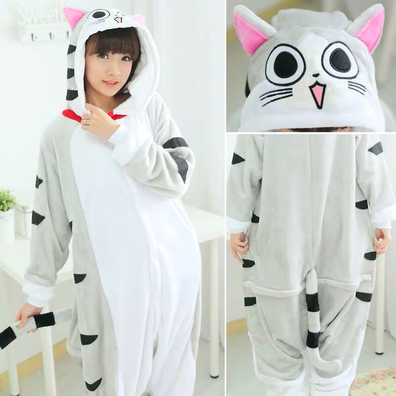 BAJU ONESIE ANAK NYANKO SENSEI KUCING CAT KOSTUM PIYAMA