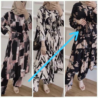 Maura Couple - Sania Ruffle Batik Couple Ori Ndoro Jowi Garansi Termurah Shopee - Syahrini Couple