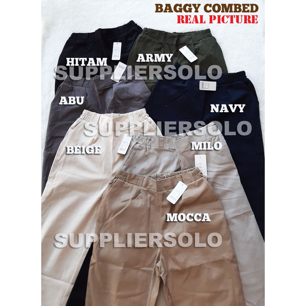 BAGGY PANTS / CHINO PANTS WANITA / CELANA BAHAN / BOYFRIEND PANTS WANITA AMERICAN COMBED TWILL PREMIUM(MELAR) COCOK UNTUK KERJA