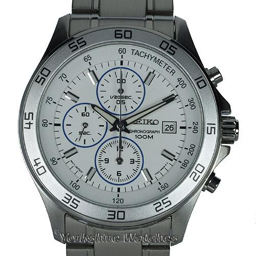 Seiko Quartz SNDA71P1 Chronograph White Dial | Jam Tangan Pria SNDA71