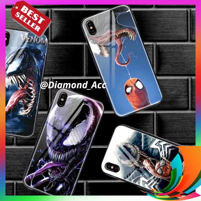【TERBARU】 PREMIUM Case Hp Glass MOTIF SPIDERMAN 1 REALME 3 PRO