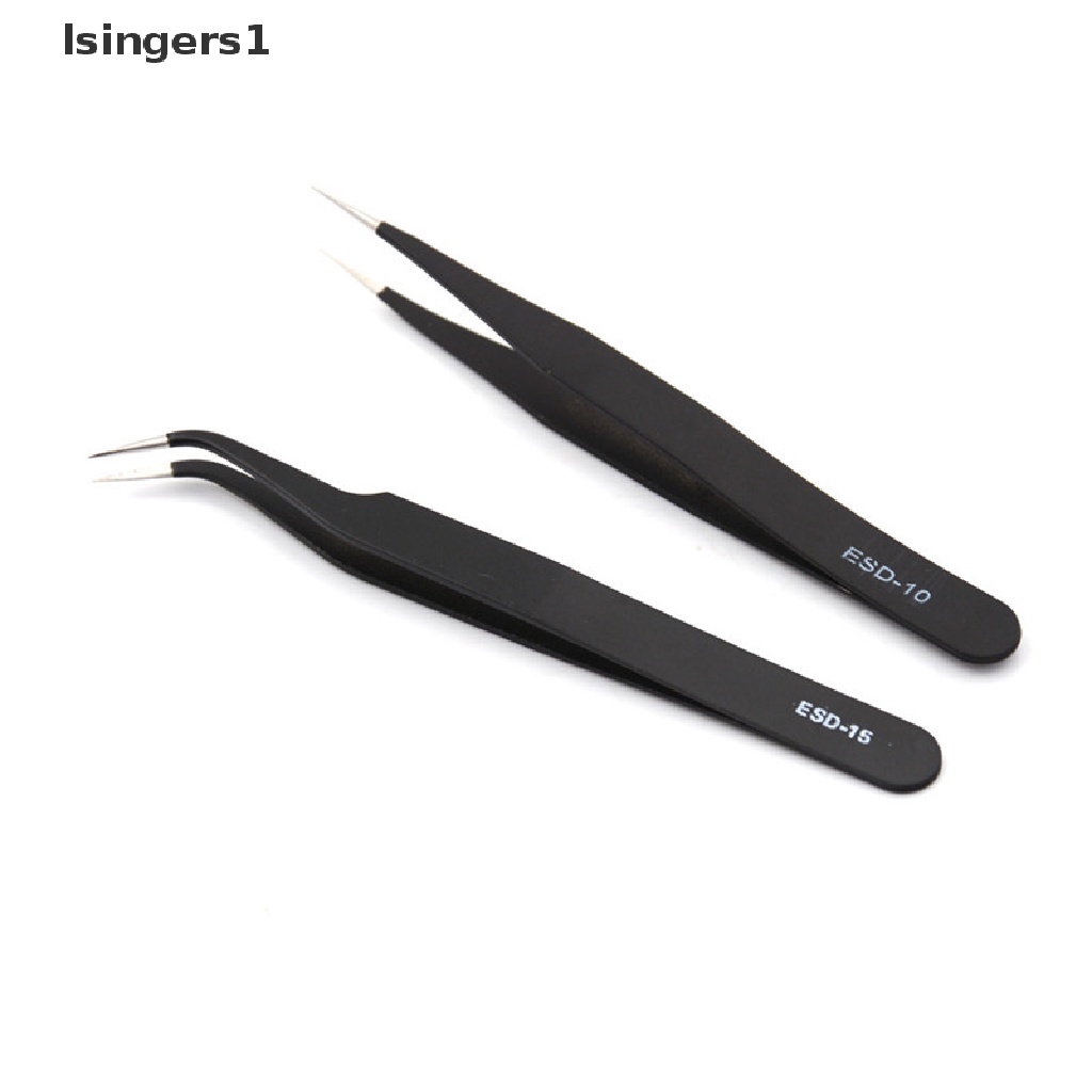 (lsingers1) 2pcs / set Pinset Anti Statis Warna Hitam