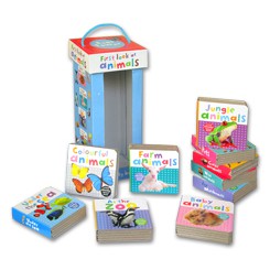 First Look at Animals Book Tower With 10 Chunky Books (WW)