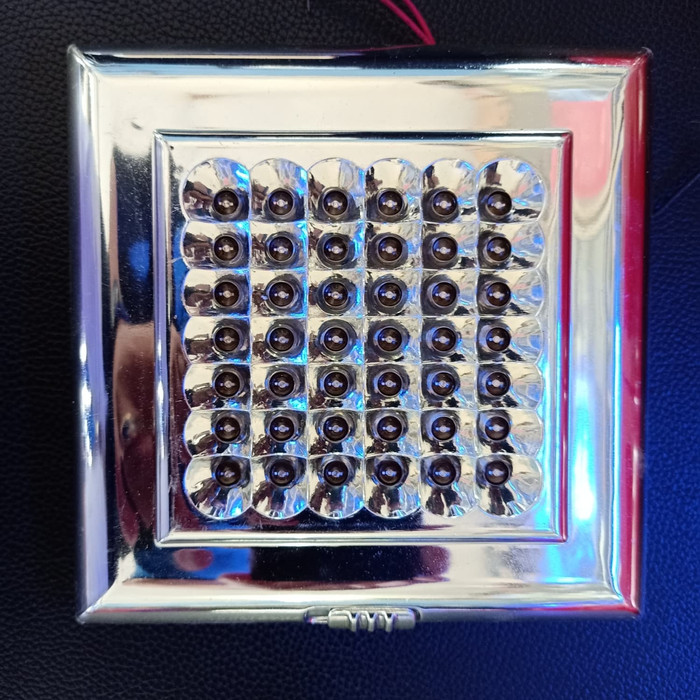 lampu LED plafon mobil kotak warna biru