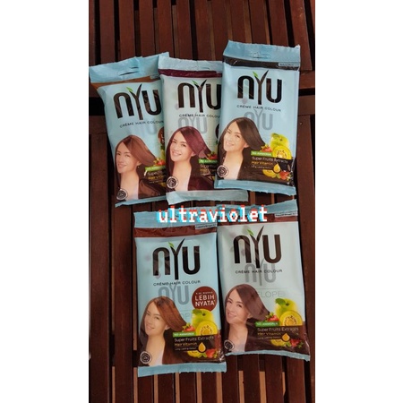 Nyu Creme Hair Colour Sachet / Pewarna Rambut Sachet / Semir Rambut