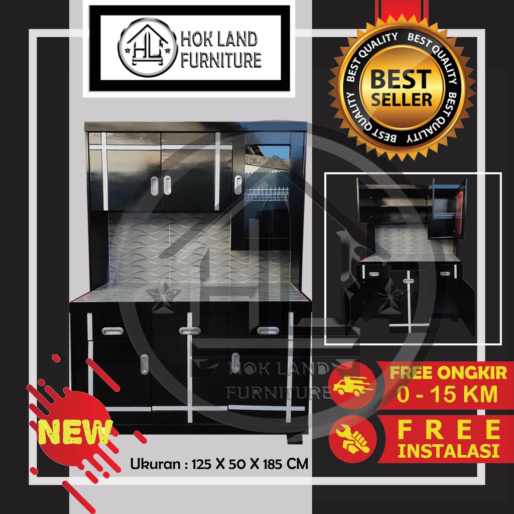 Lemari sayur 3 pintu lemari rak piring dapur minimalis / Lemari Sayur 3Pintu Kayu Multiplek / LS20