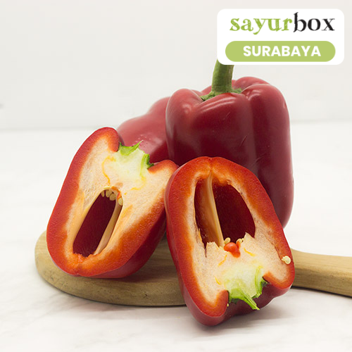 

Paprika Merah Conventional 1 pcs (Sayurbox) - SURABAYA