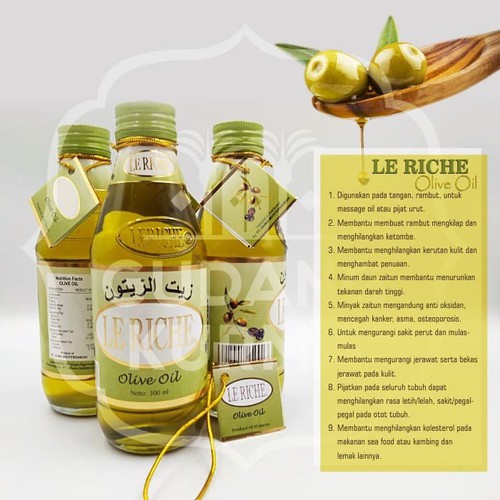 

HG Minyak Zaitun Le Riche 300ml Olive Oil Orinal