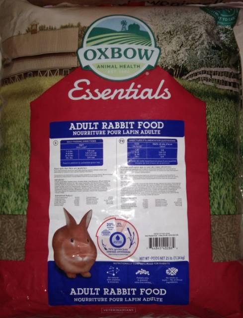 Pelet Kelinci Oxbow Essentials Rabbit Adult Oxbow repack kemasan 1kg