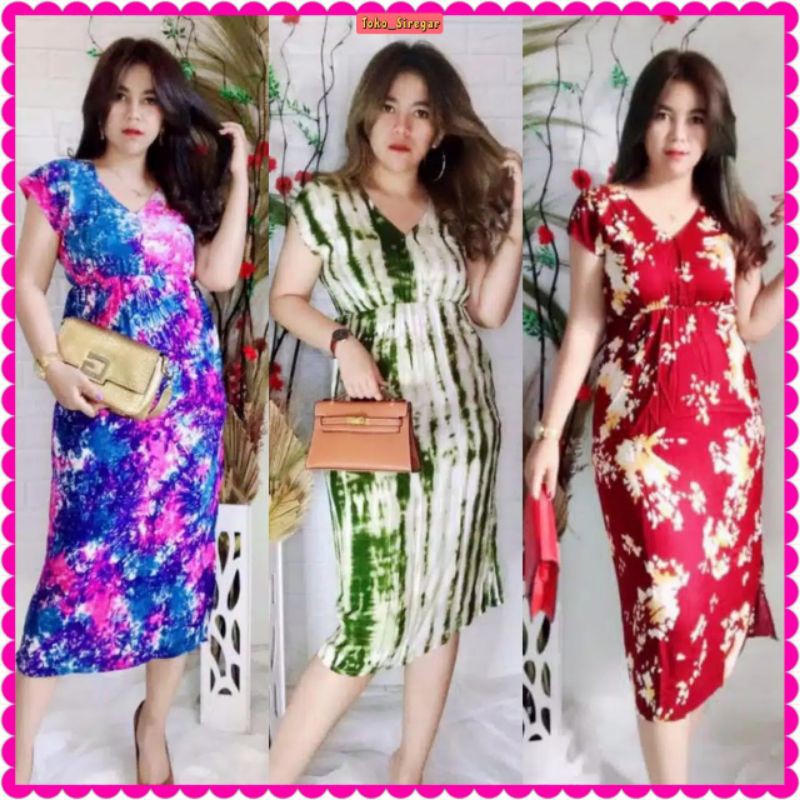 DASTER BALI MURAH MANOHARA KEKINIAN MOTIF PANJANG SULTAN ETNIK KINANTI BUNGA JEPUN JUMBO XL LD 105