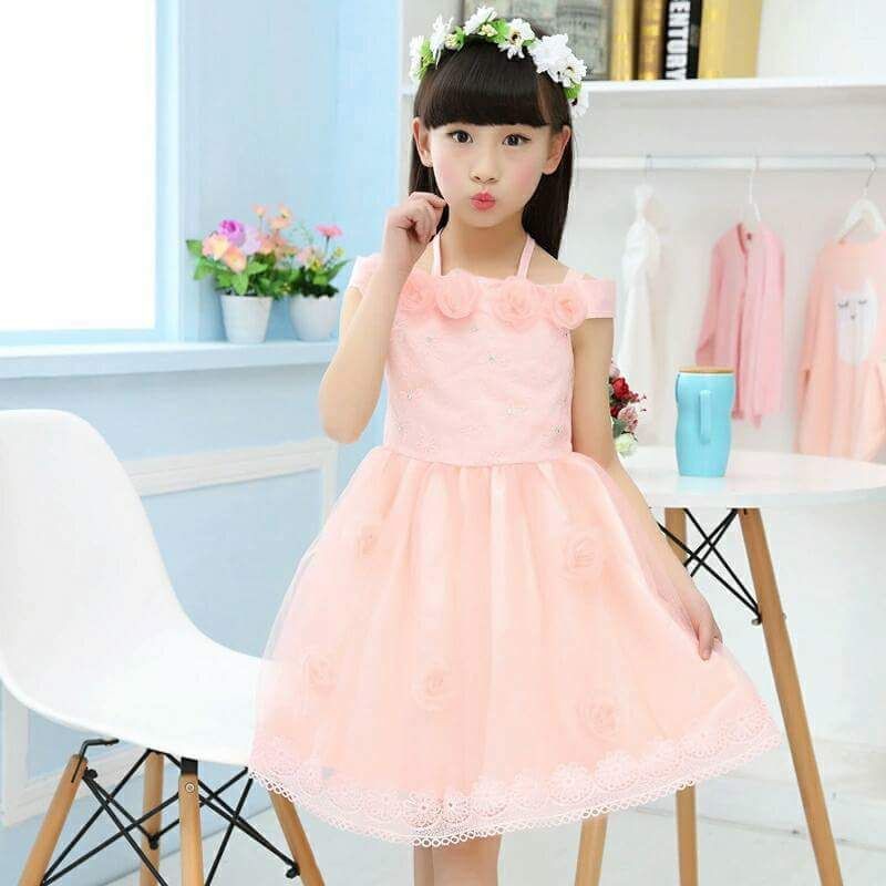 dress fashion import anak cantik salem bunga sabrina renda