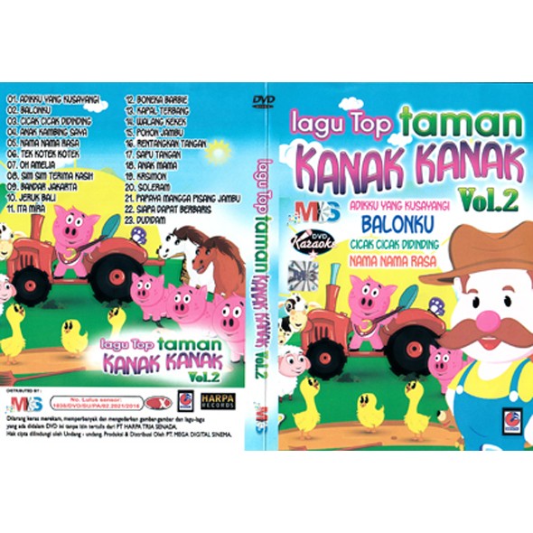 vcd LAGU TOP KANAK KANAK VOL 2