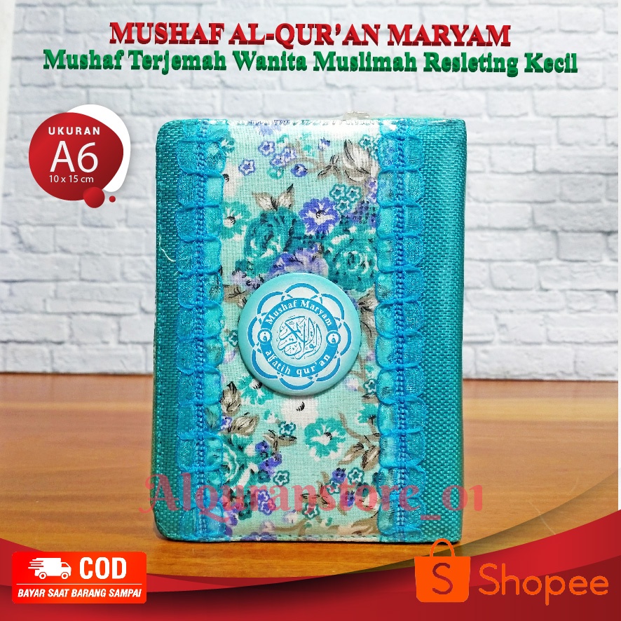 Alquran Wanita, Quran A6 Mushaf Maryam, Quran Terjemahan Tajwid Berwarna, Quran Terjemah, Alquran Ke