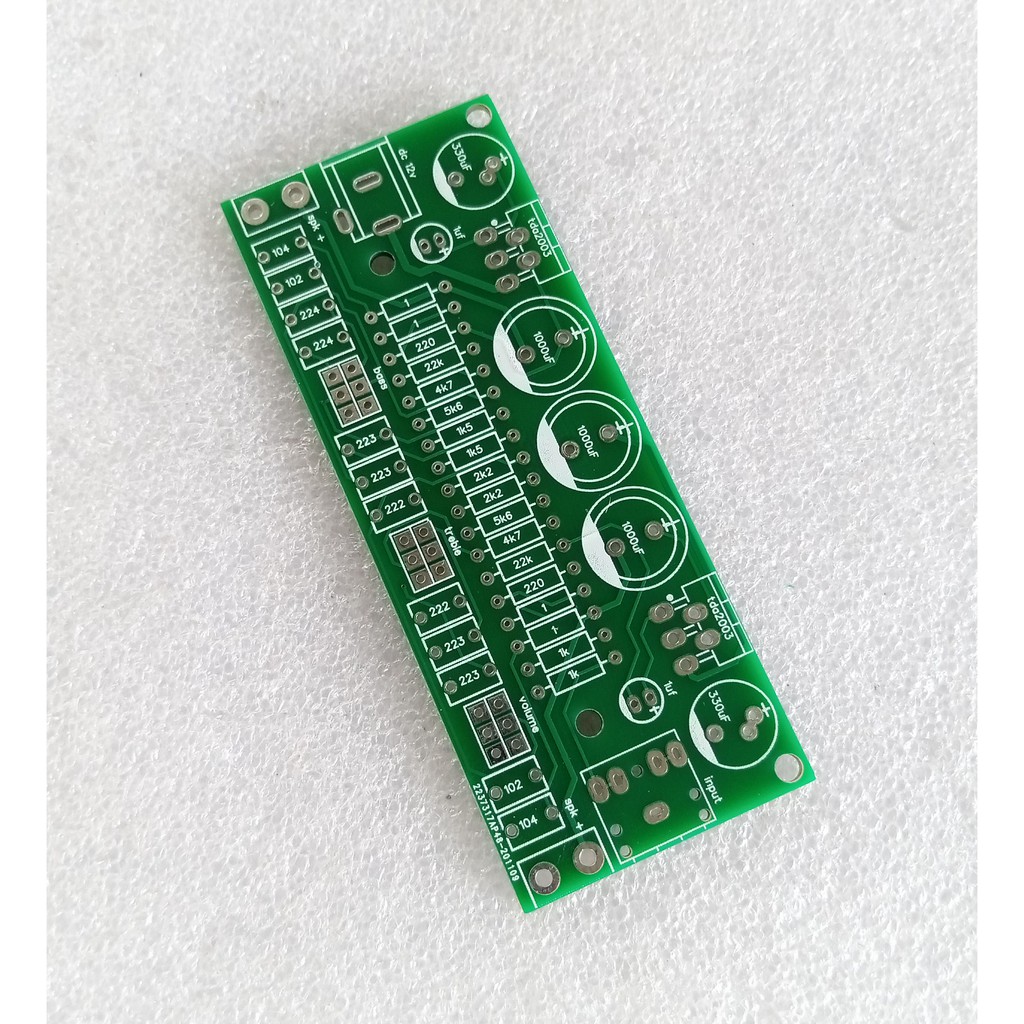 PCB Power Amplifier Stereo 10W Plus Tone control TDA2003