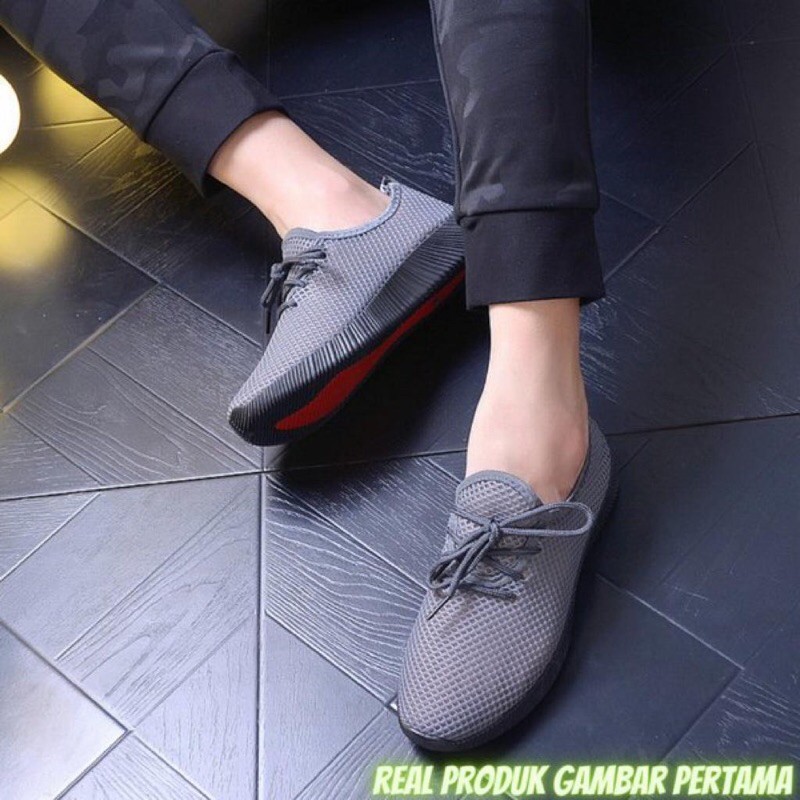 sepatu olahraga pria ambigo flyweather