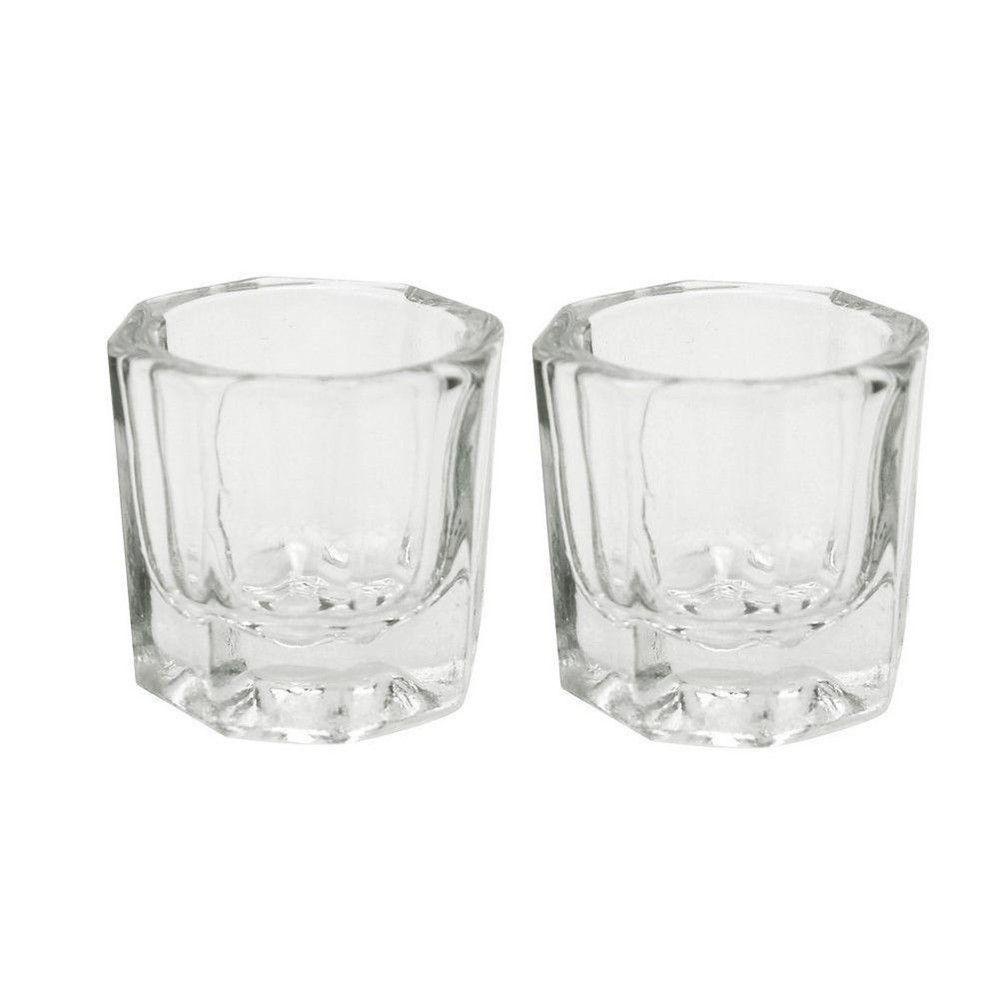 AUGUSTINA Gelas Kaca Kristal Agustina Mangkok Bubuk Akrilik Mini Bening Nail Art Tools