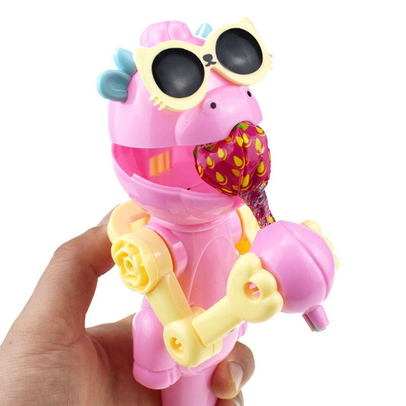 Mary for Creative Kids Eat Lollipop Robot Lollipop Candy Stand Holder Mainan Edukasi Anak Dekompresi Gam