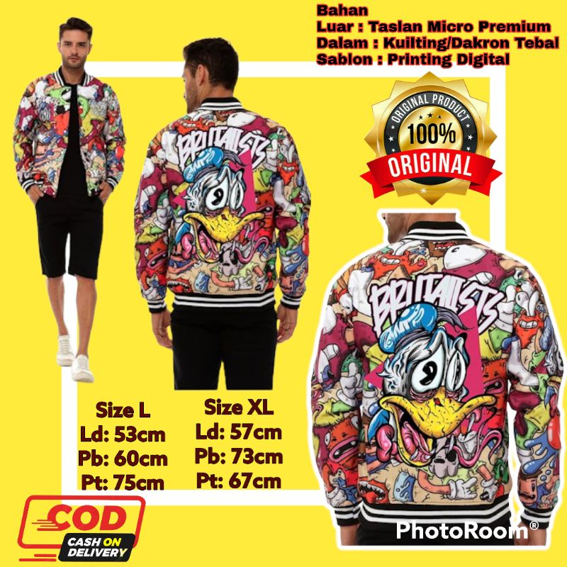 jaket distro varsity original brutalists baseball basebal pria ori brutalist bomber boomber cowok ke