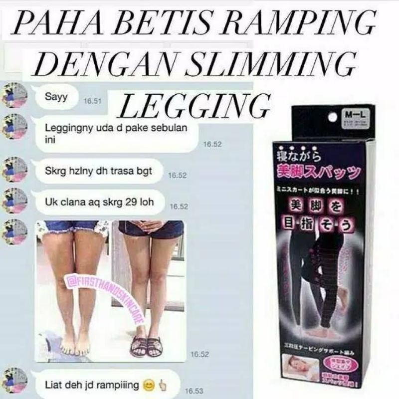 Legging Korset Pengecil Pelangsing Paha Betis