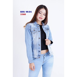 56 Foto Model Jaket Levis Wanita Terbaru HD Terbaru
