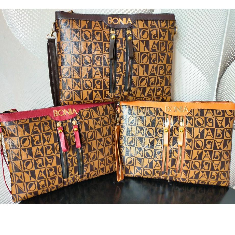 Harga Bersahabat.. BIG SALE  TAS WANITA CLUTCH BONIA 666 MARVEL TAS HANDBAG DOUBLE REST IMPORT BATAM