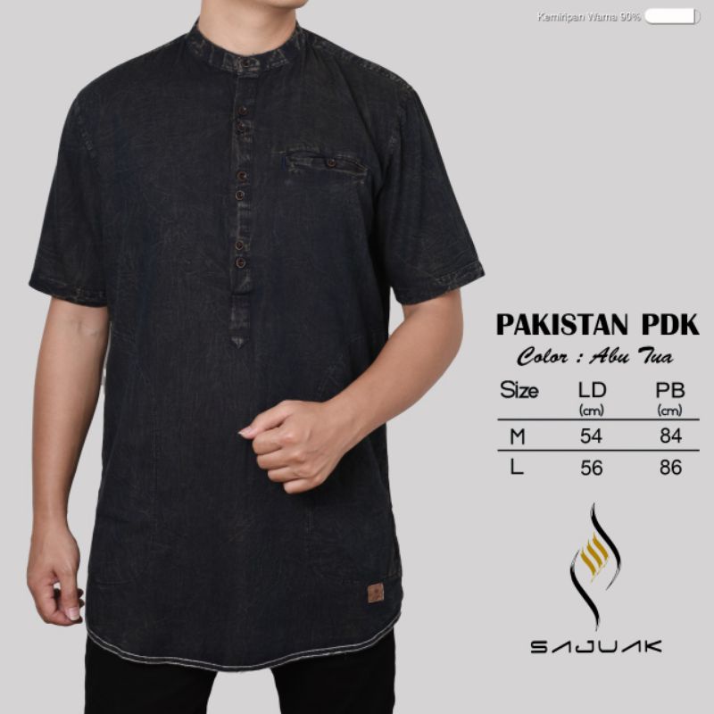 BAJU KURTA KEMEJA KOKO KEMKO PRIA LENGAN PENDEK NEW LIMITED DENIM EDITION ORIGINAL TERBARU AGERA SAJUAK