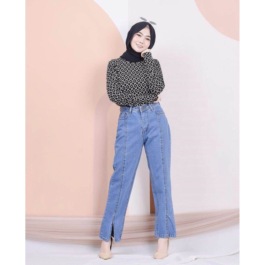 Celana Jeans Boyfreind Wanita Terbaru / Celana Jeans Wanita Terbaru 2021 Kekinian