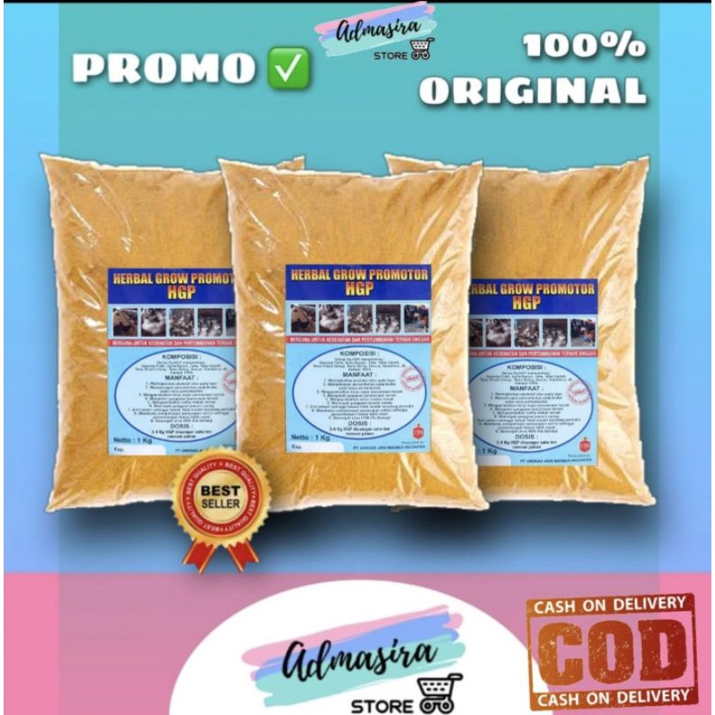 HGP Herbal Premix grow promotor ternak 1kg Jamu Ternak
