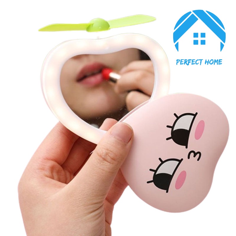 CERMIN KIPAS LAMPU LED MINI KARAKTER 3IN1 [PERFECTHOME]