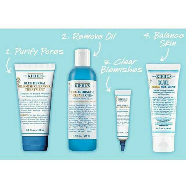 blue herbal blemish cleanser treatment