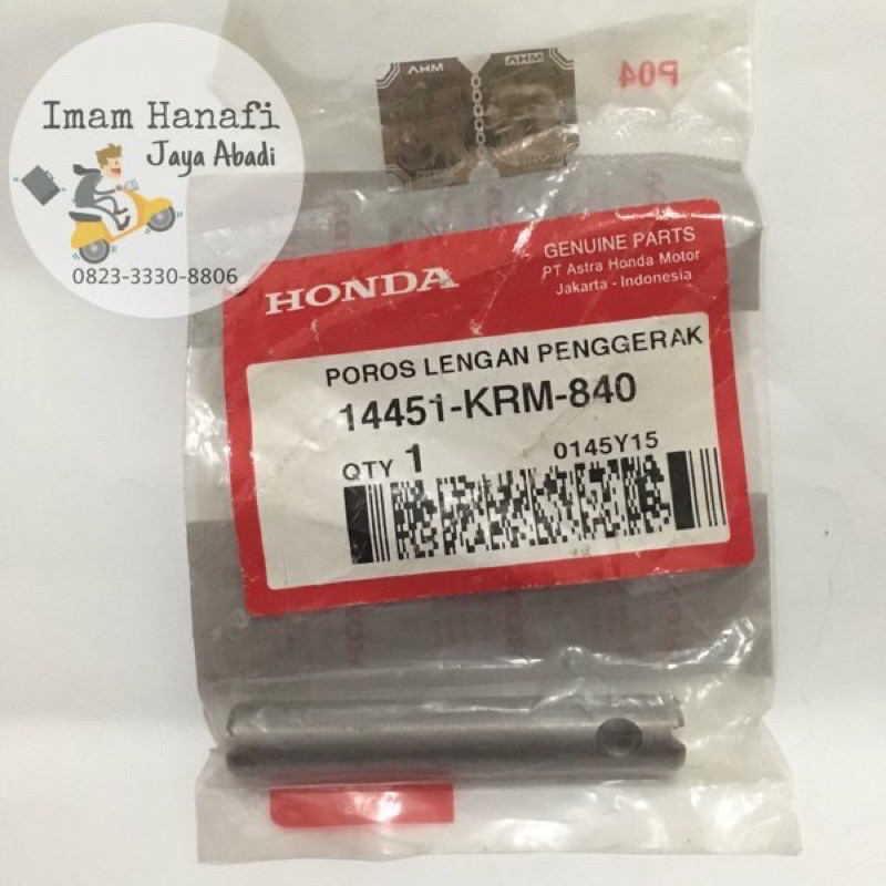 Shaft Rocker Arm 14451-KRM-840 Pen As Templar Piano Verza CRF150 New Megapro CB150 CRF 150