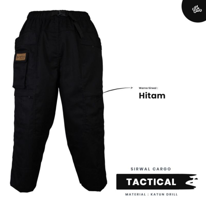 Celana Sirwal Tactical Cargo Gratis Peci Rajut