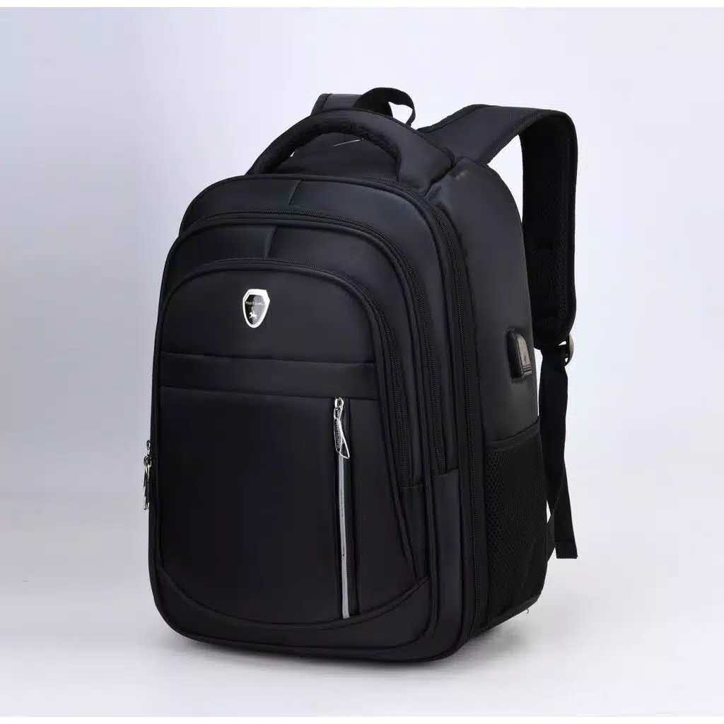 Tas Ransel Laptop Polo Colorful A004-3# 100% Original - Bisa Diperlebar - Tas Punggung Pria