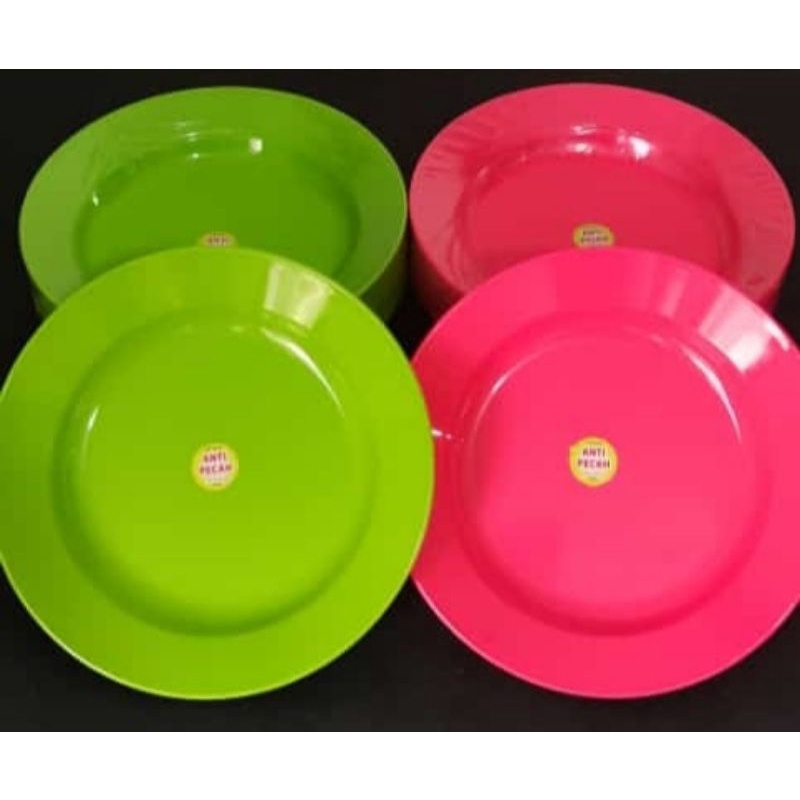 Piring Plastik Bulat Melamin