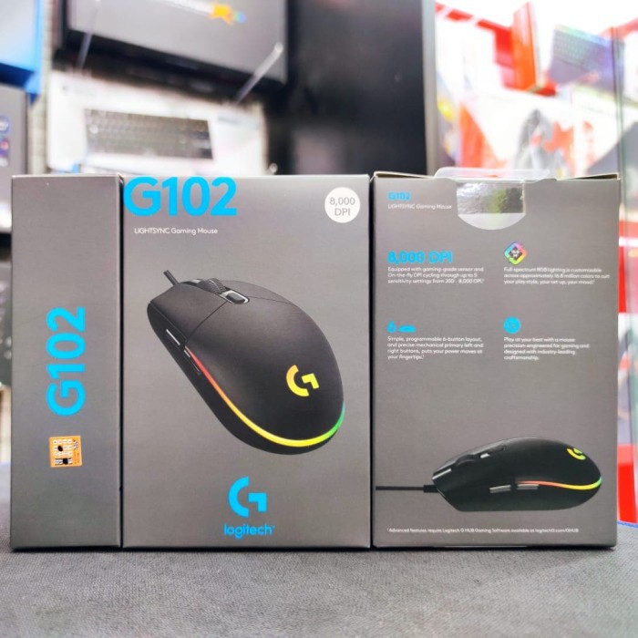 Mouse Gaming Logitech G102 V2 Lightsync RGB - Logitech G 102 V 2 RGB -