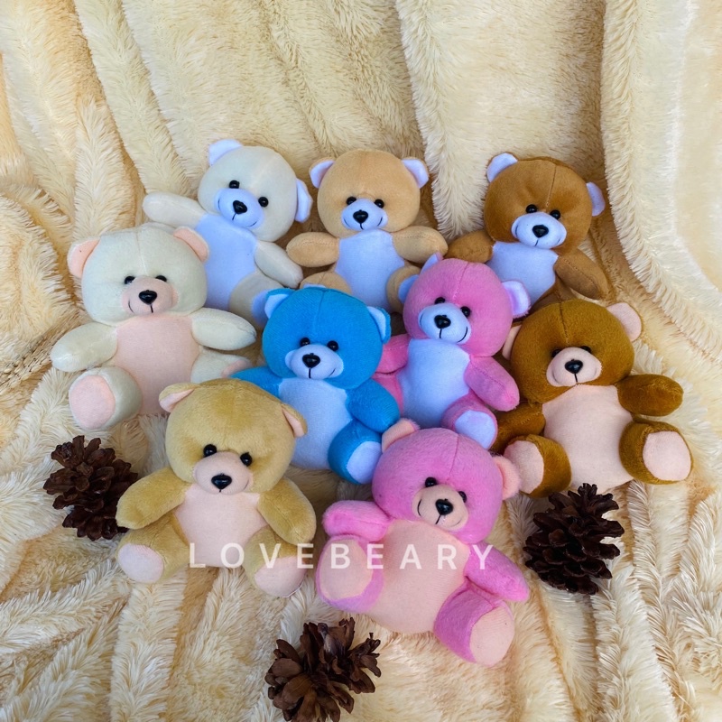 boneka bear kecil tinggi 15 cm| boneka buket | boneka wisuda