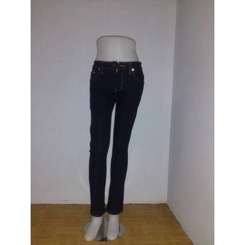 Celana Jeans slimfit wanita 27 - 38  / Soft Jeans Pensil hitam Cewek bahan denim strech