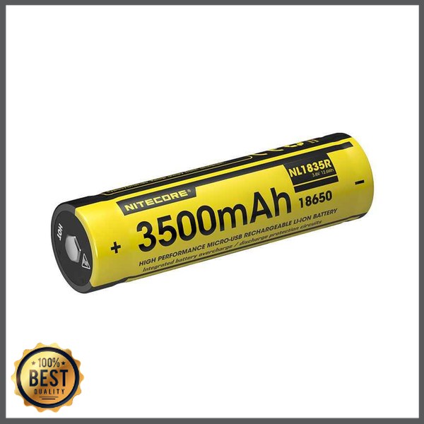 TG-BB039 NITECORE 18650 Micro USB Rechargeable Li-ion Battery 3500mAh - NL1835R