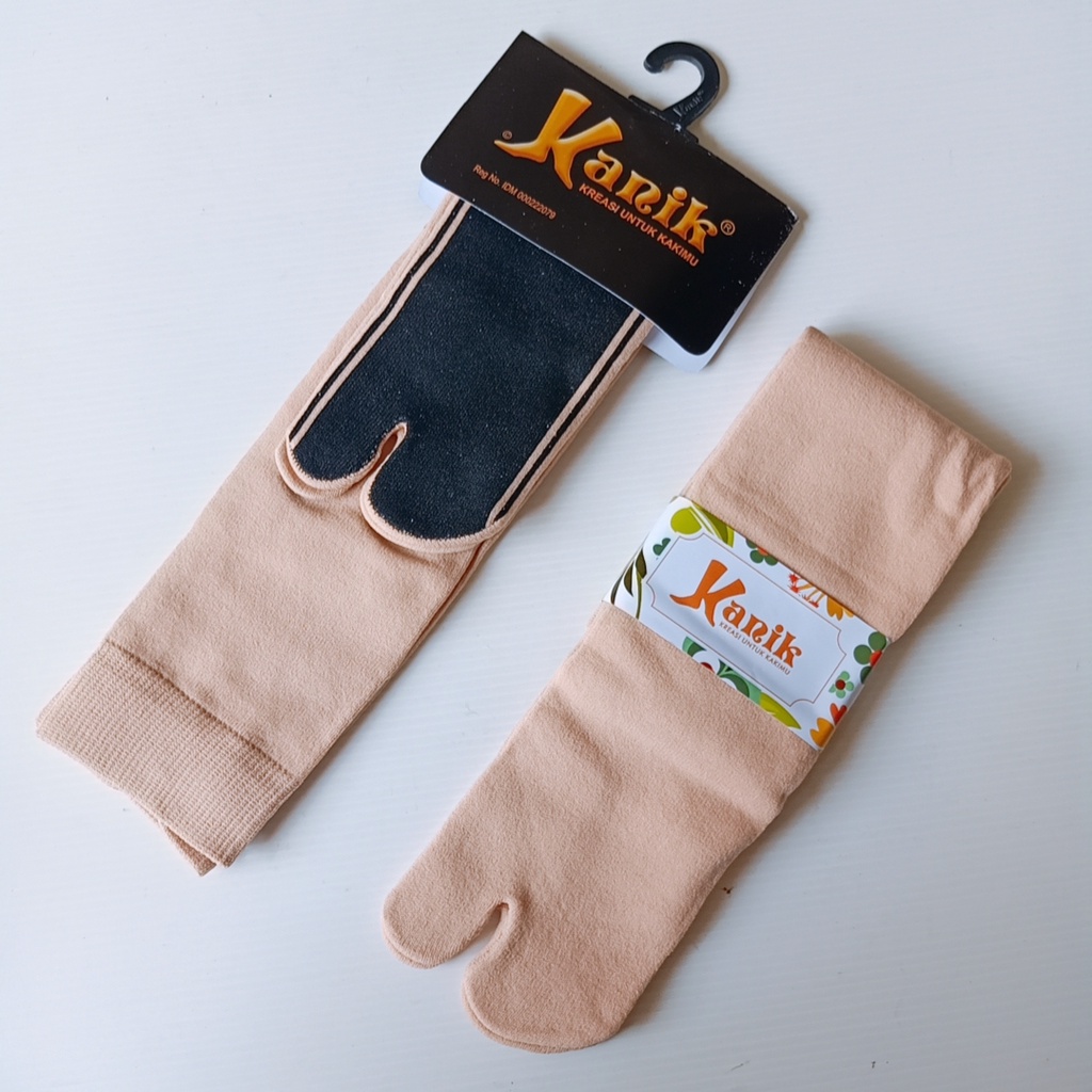 Kazarasock - Kaos Kaki Kanik Jempol Telapak Hitam Slimfit - Kaos Kaki Jempol Muslim Halal