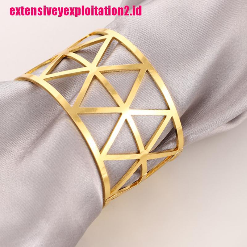 1pc Cincin Serbet Bahan Alloy Untuk Pesta Pernikahan