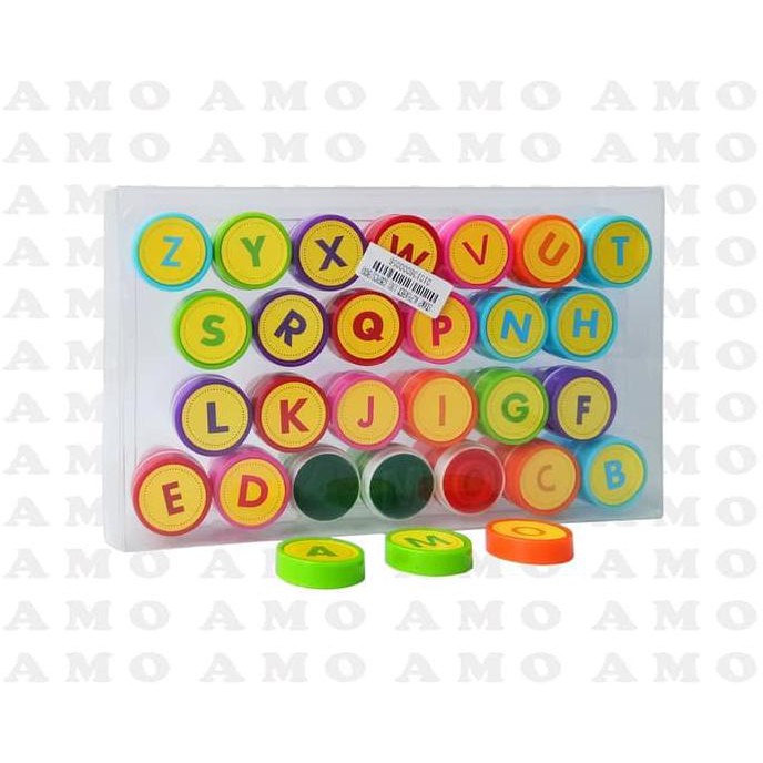 

Mainan Edukasi Stamp Stempel Alphabet Isi 26pcs Box