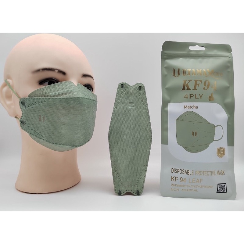 MASKER KF 94 UTAMA (ISI 10PCS) TERDAFTAR IZIN KEMENKES | GROSIR MASKER |